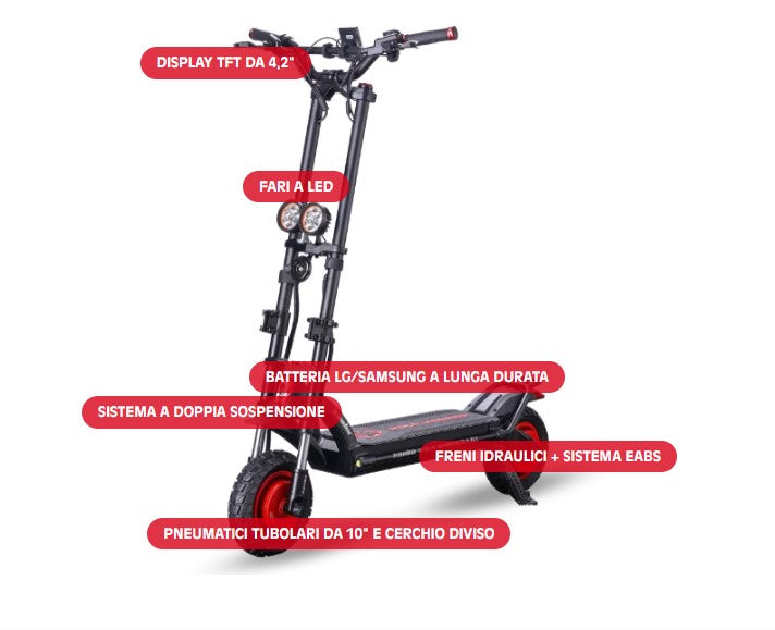 Kaabo Wolf Warrior X pro 28ah colore nero
