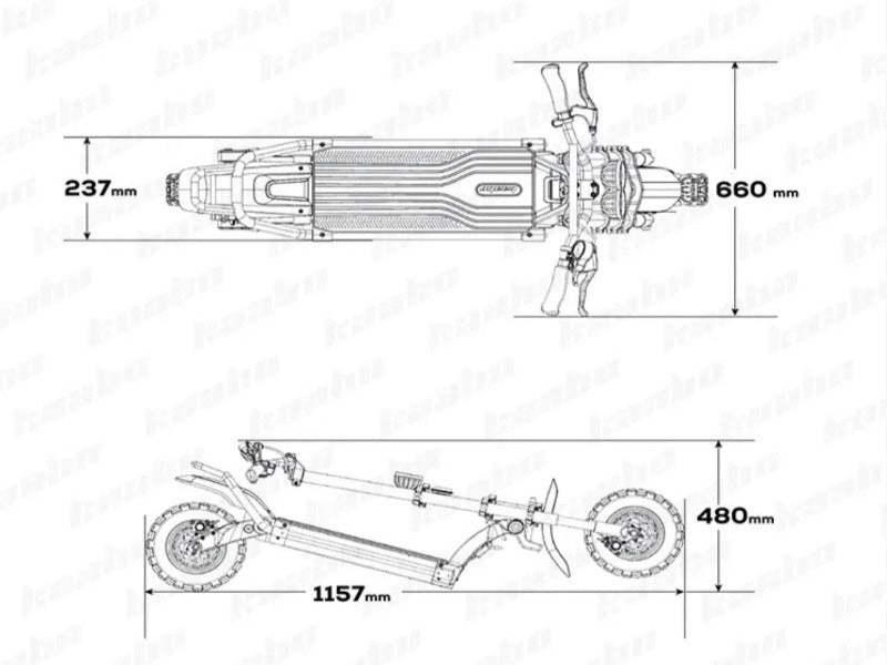 Monopattino Kaabo Wolf King GT - Tecnobicielettrica