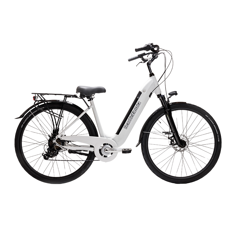 E-Bike Venere WHITE a pedalata assistita 250W autonomia 90Km Batteria LITIO PRO