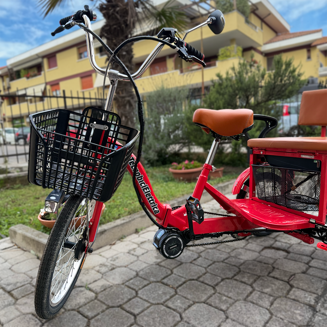 Triciclo con seduta posteriore